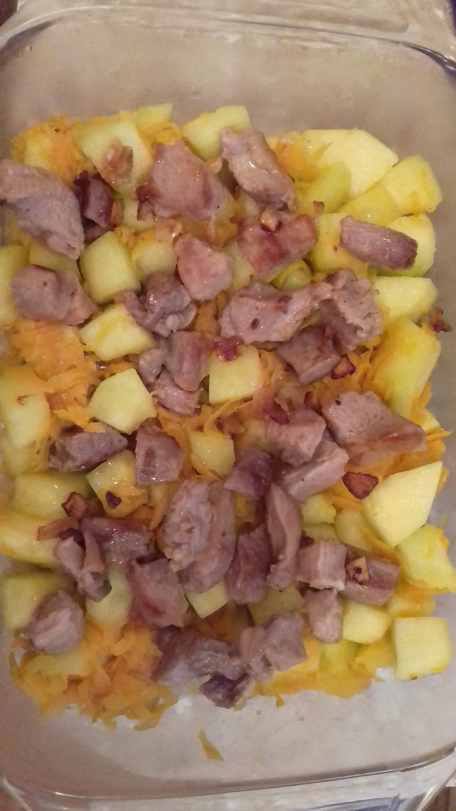 Крамбл с овощами и индейкой: шаг 5