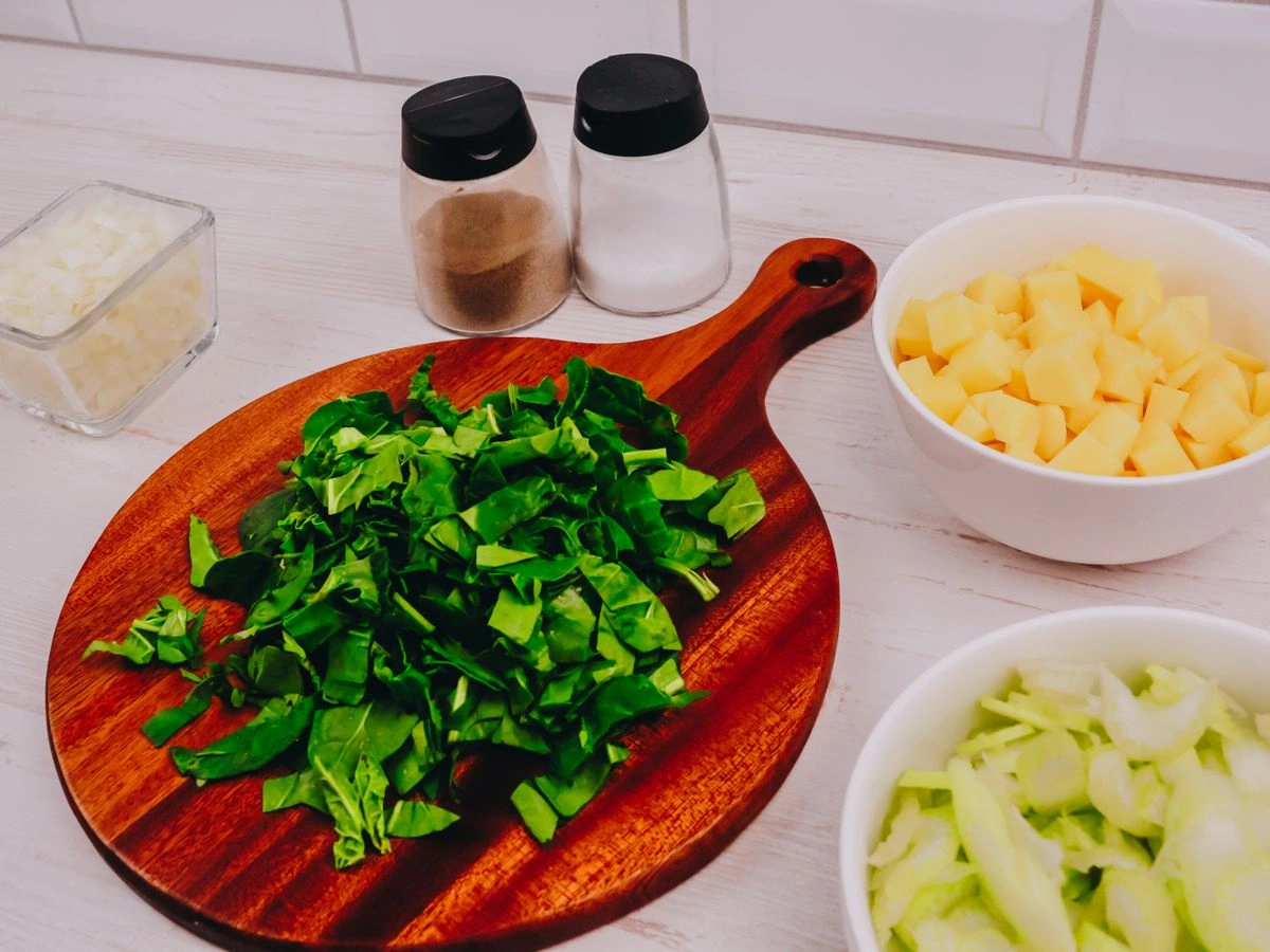 Шаг 5: Крем-суп с брокколи и шпинатом