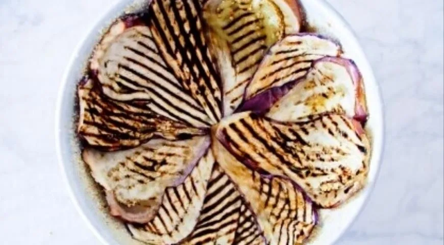 Круглая лазанья из букатини и баклажанов: шаг 5