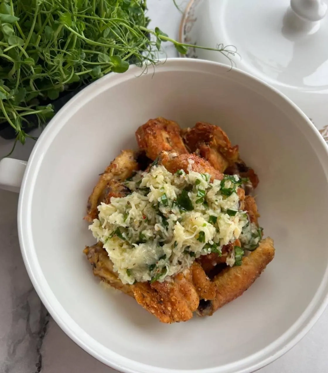 Крылышки в сырно-чесночном соусе: шаг 5