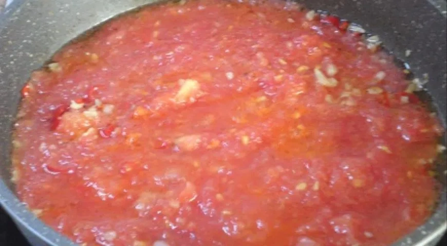 Курица с соусом из помидоров и перца: шаг 5