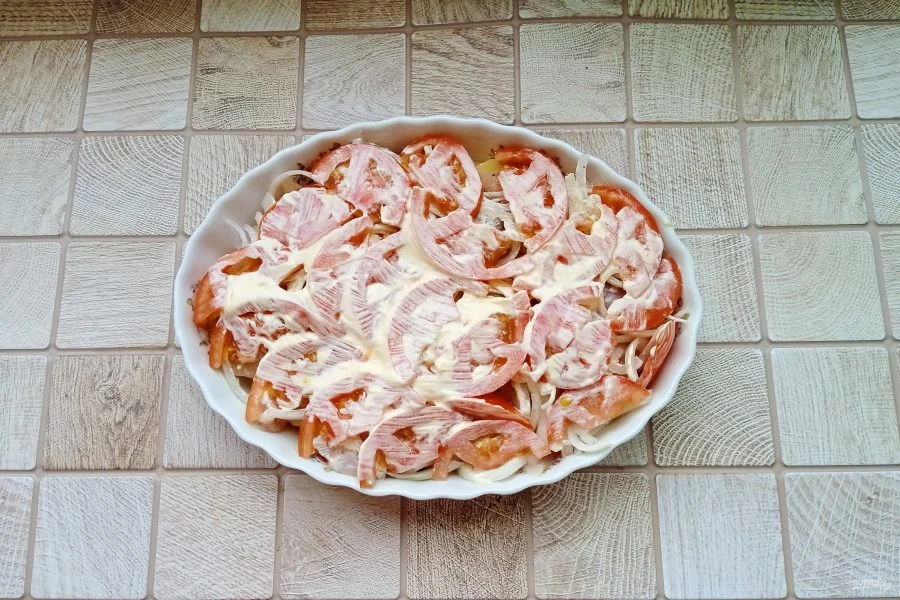 Шаг 5: Курица пофранцузски с картошкой