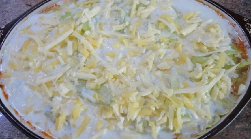 Лазанья с капустными листьями: шаг 5