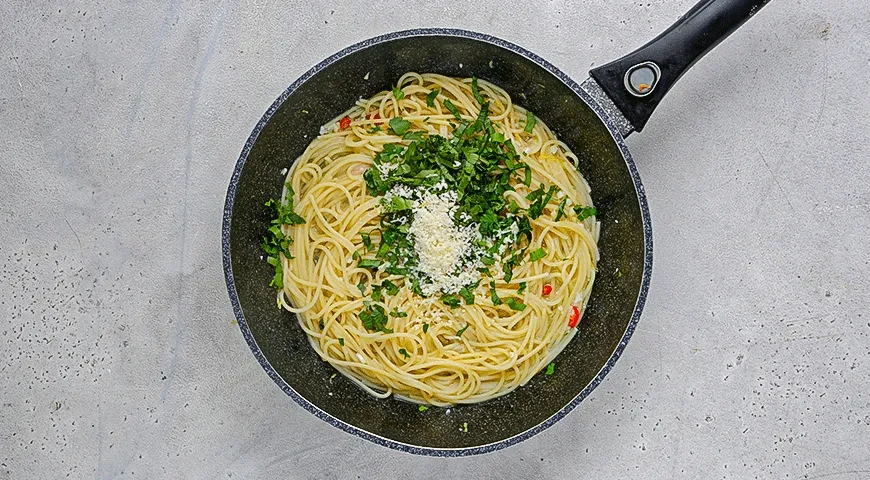 Лимонная паста с пармезаном: шаг 5