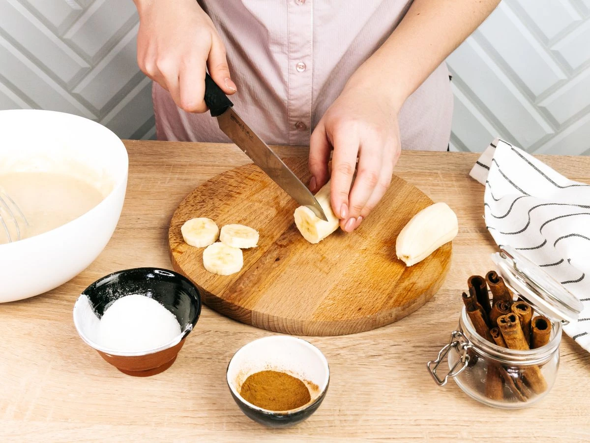 Шаг 5: Маффины со сгущёнкой и бананом