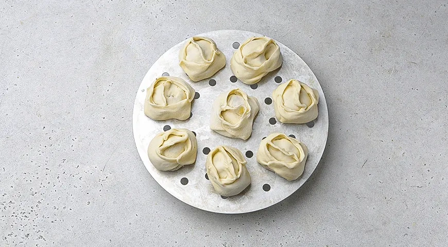 Манты с говядиной и тыквой: шаг 5