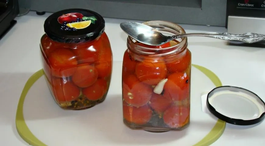 Маринованные помидоры в СВЧ-печи: шаг 5