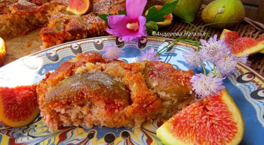 Миндальный пирог с инжиром: шаг 5