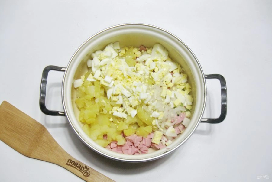 Шаг 5: Окрошка на сыворотке