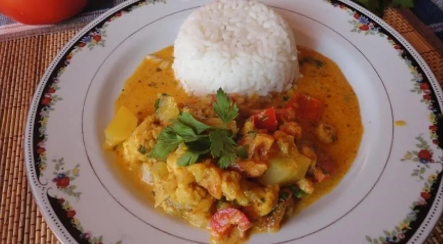 Овощная корма (Vegetable Korma): шаг 5