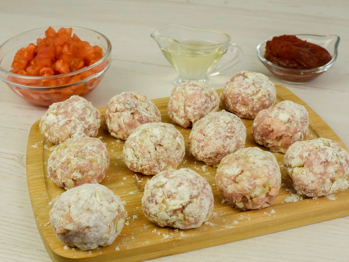 Шаг 5: Паста с фрикадельками