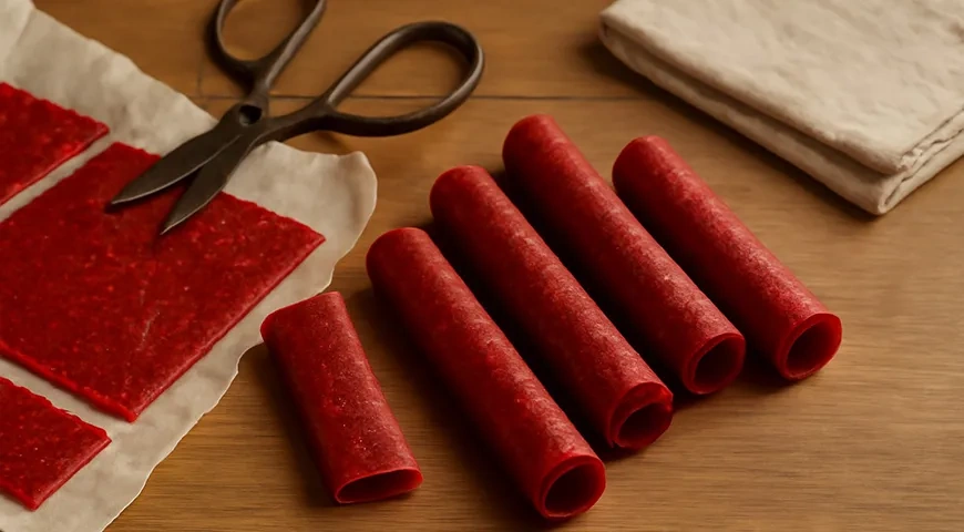 Пастила из малины в электросушилке: шаг 5