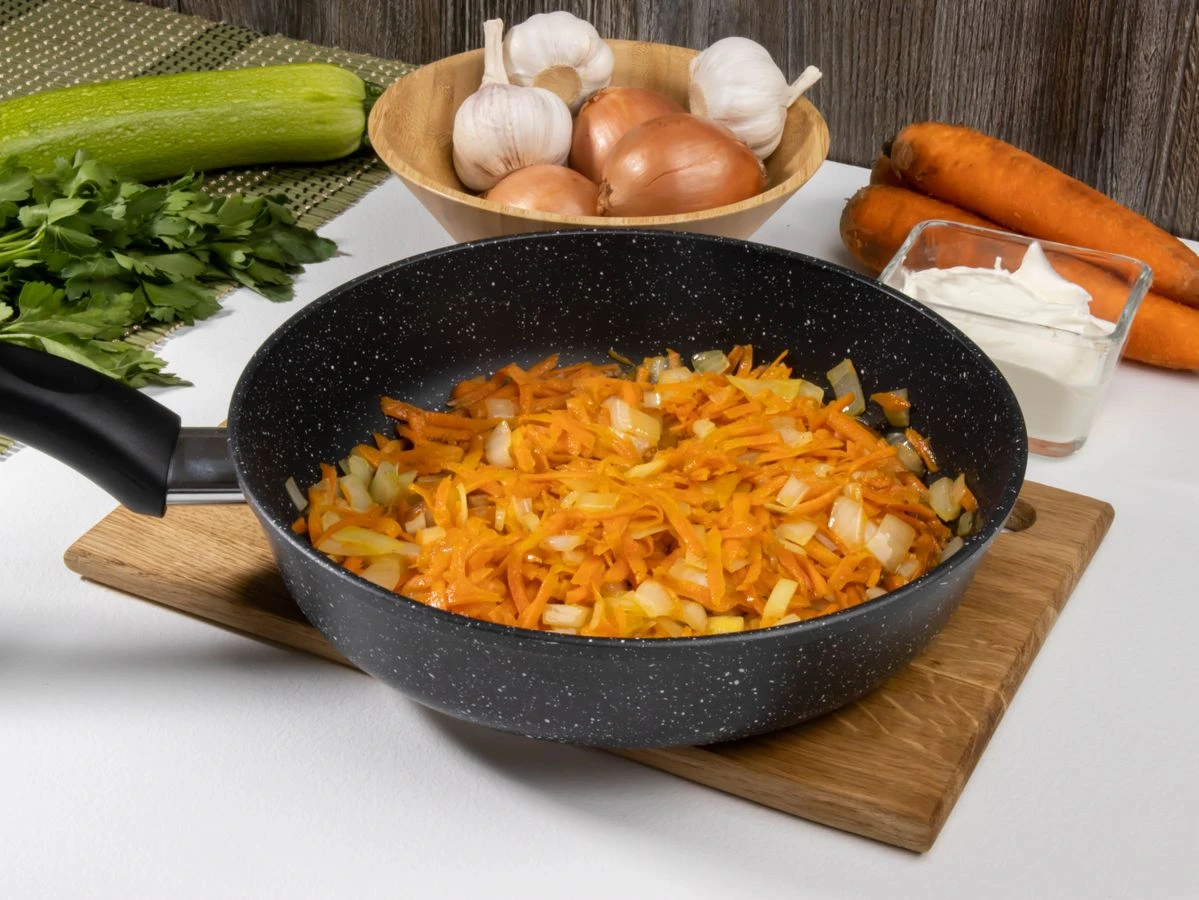 Шаг 5: Печень индейки с овощами