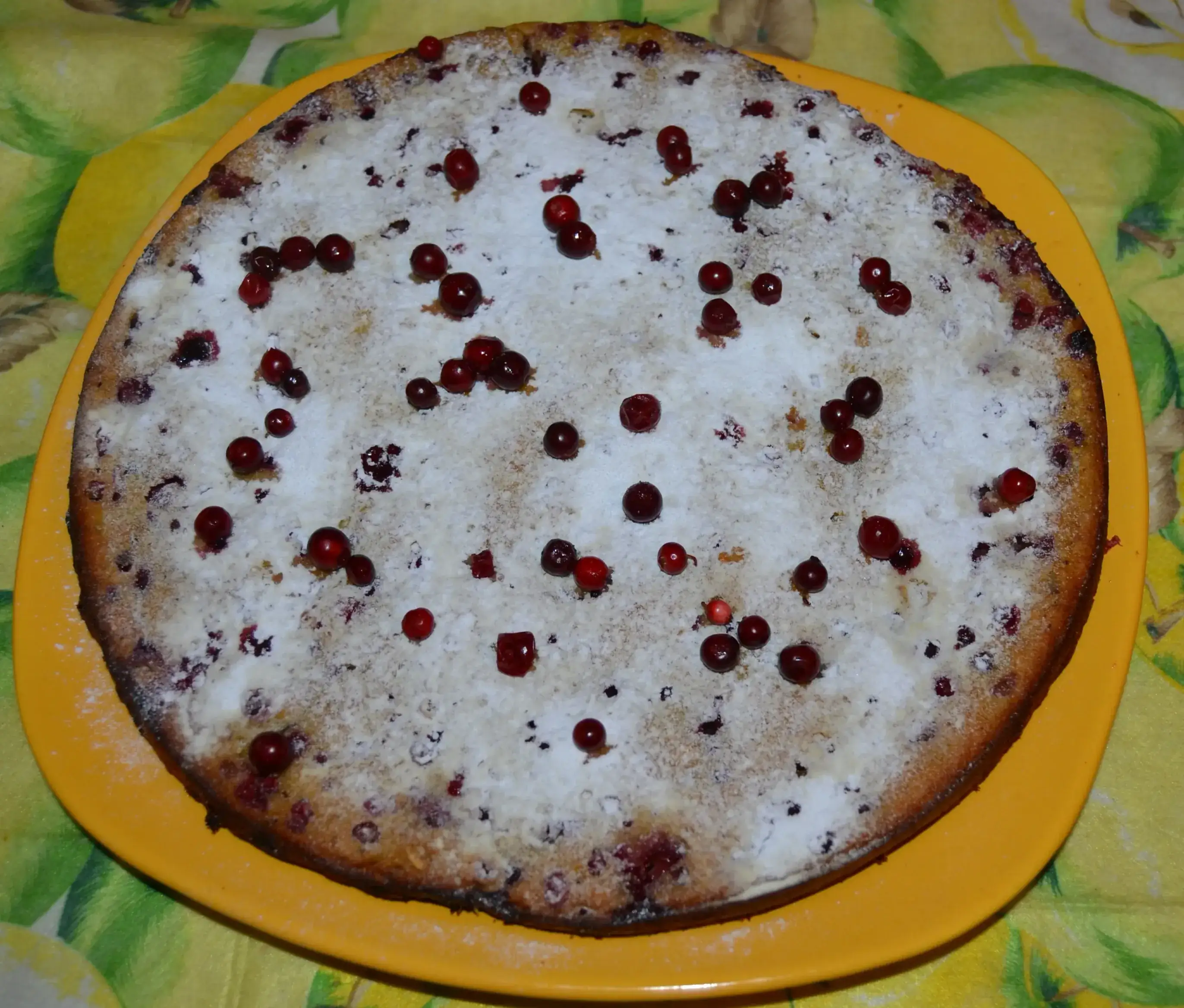 Пирог с тыквой и брусникой: шаг 5