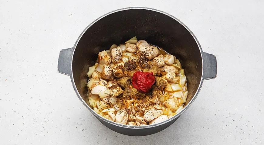 Плов из булгура с курицей: шаг 5