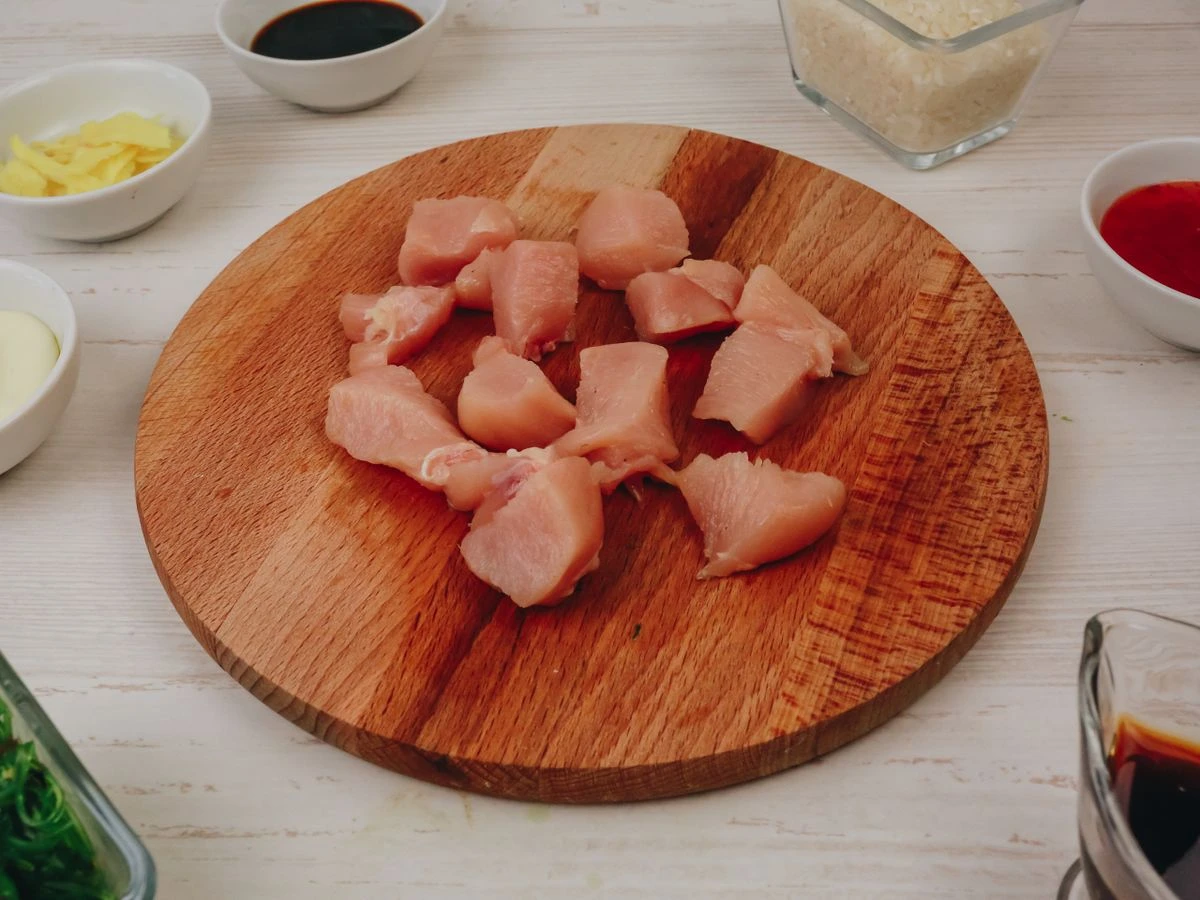 Шаг 5: Поке с курицей терияки