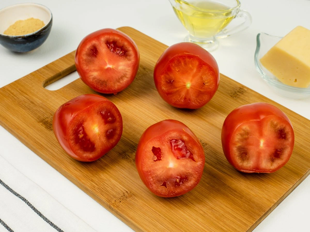 Шаг 5: Помидоры, фаршированные рисом и креветками