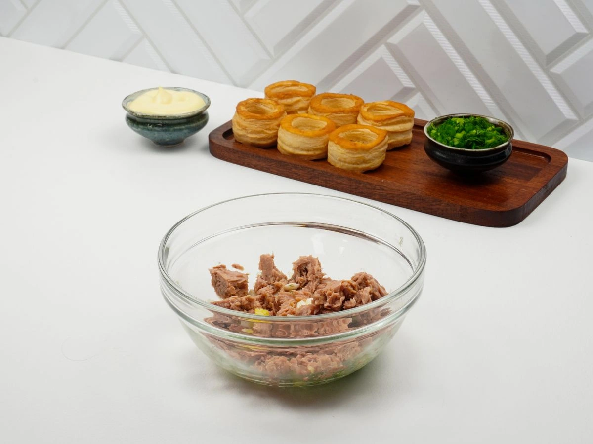 Шаг 5: Простые тарталетки с начинкой из тунца