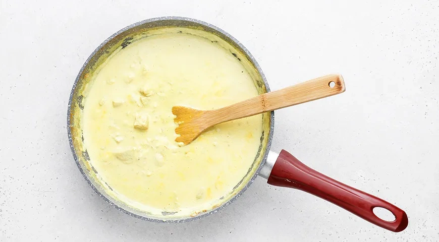 Птитим с курицей в сливочном соусе: шаг 5