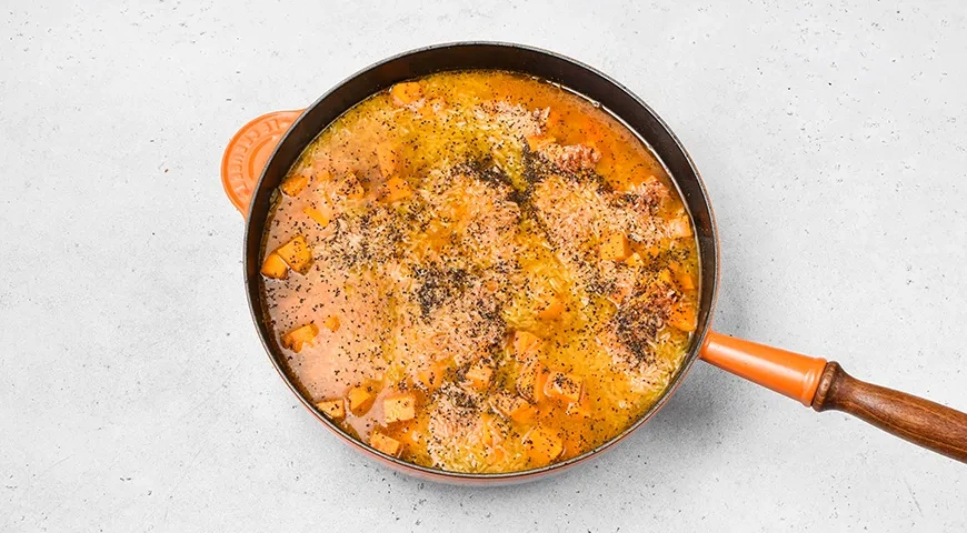 Рис с фаршем и тыквой: шаг 5