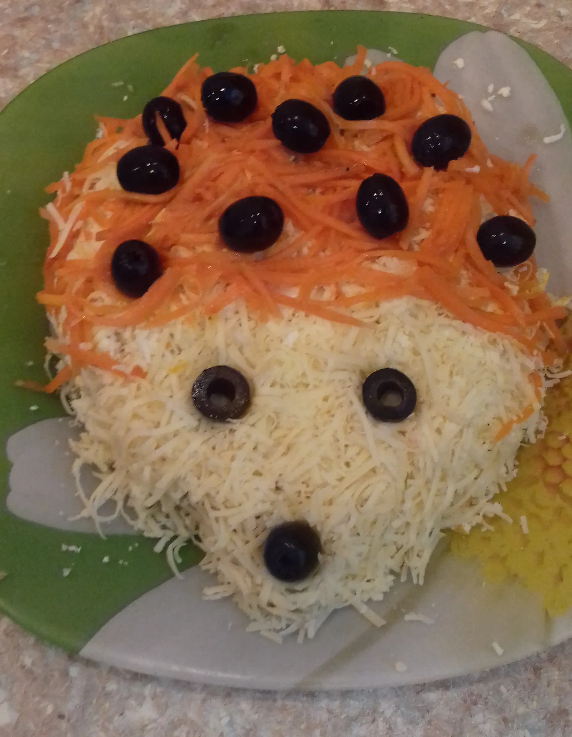 Салат «Ёжик»: шаг 5