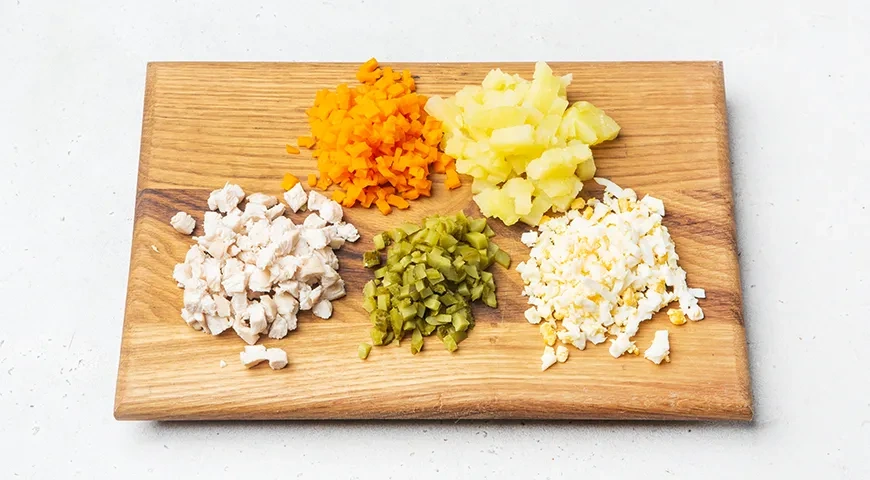 Салат «Грибное лукошко» с опятами: шаг 5