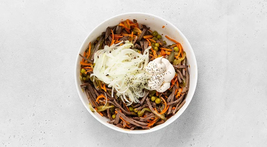 Салат из говяжьего сердца: шаг 5