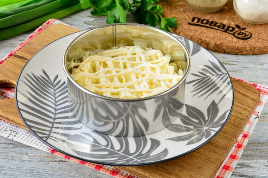 Шаг 5: Салат лесная поляна