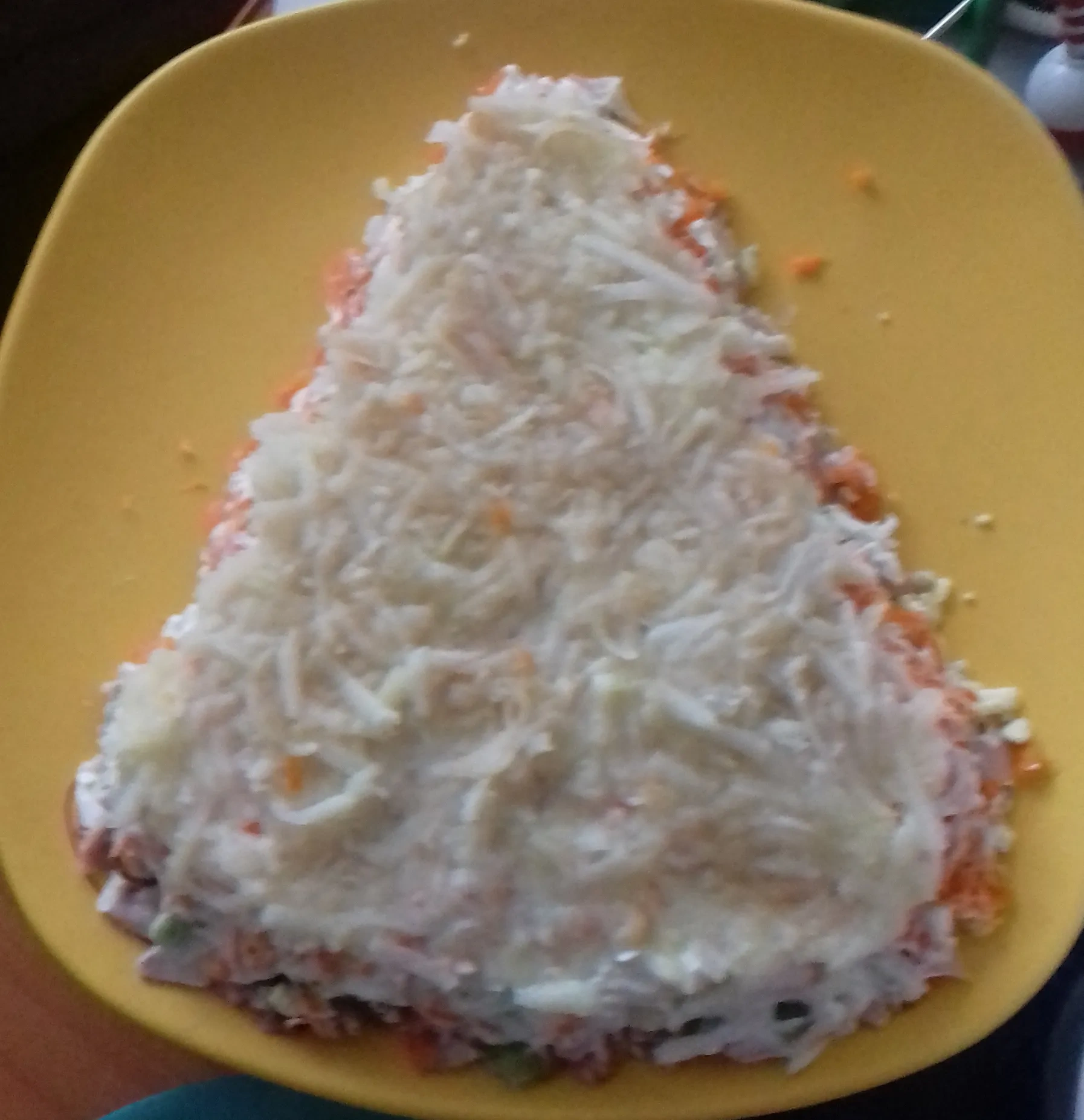 Салат «Малахитовая ёлочка»: шаг 5