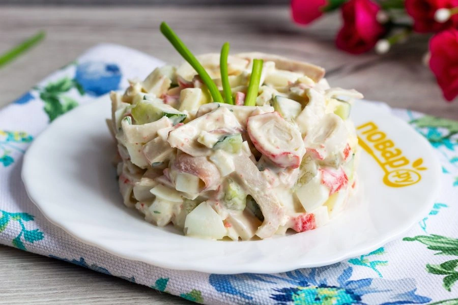 Шаг 5: Салат мед у за