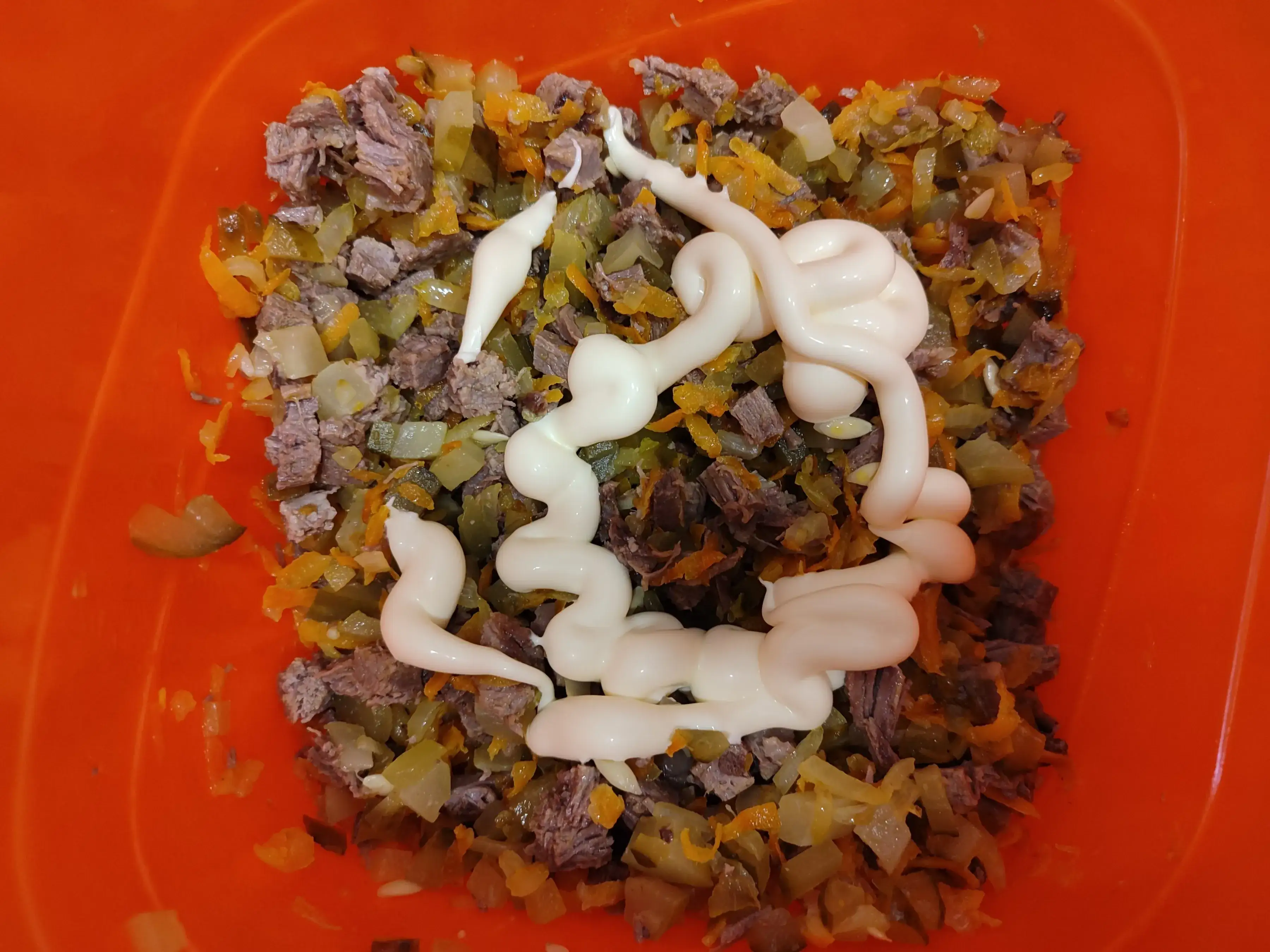 Салат «Новогодняя обжорка»: шаг 5