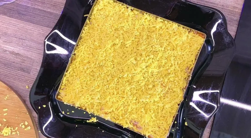 Салат с крабовыми палочками без кукурузы: шаг 5