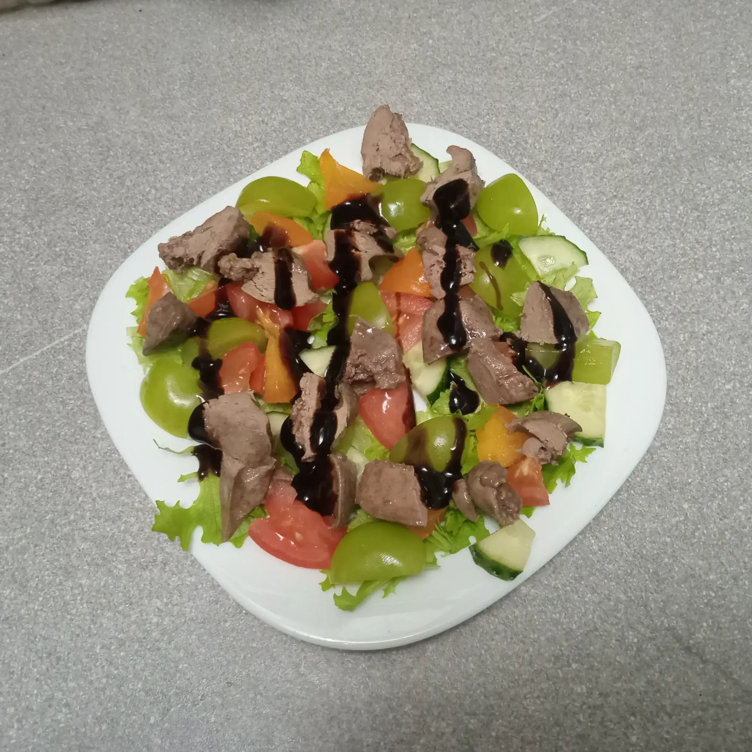 Салат с куриной печенью: шаг 5