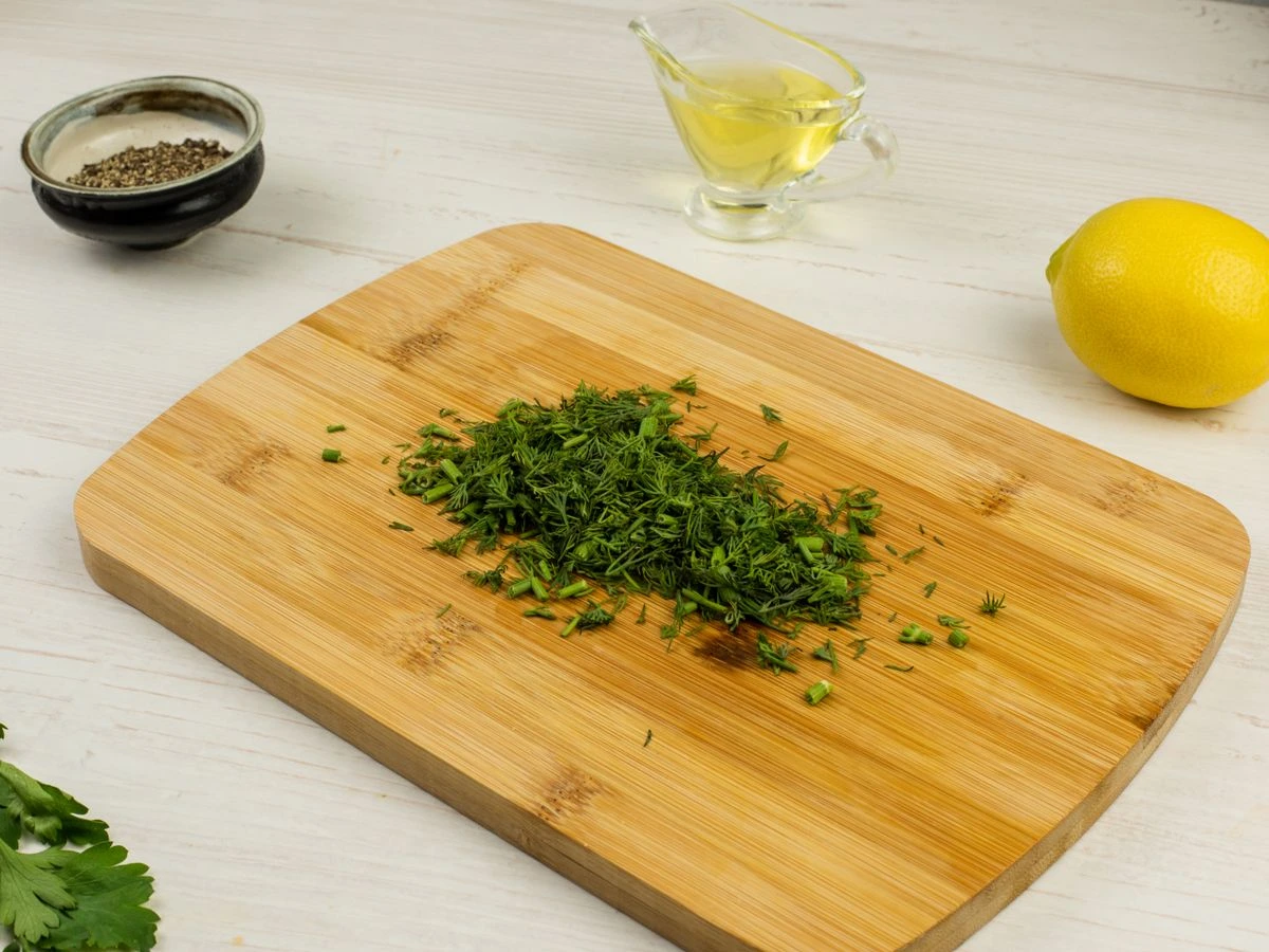 Шаг 5: Салат с ветчиной и творогом