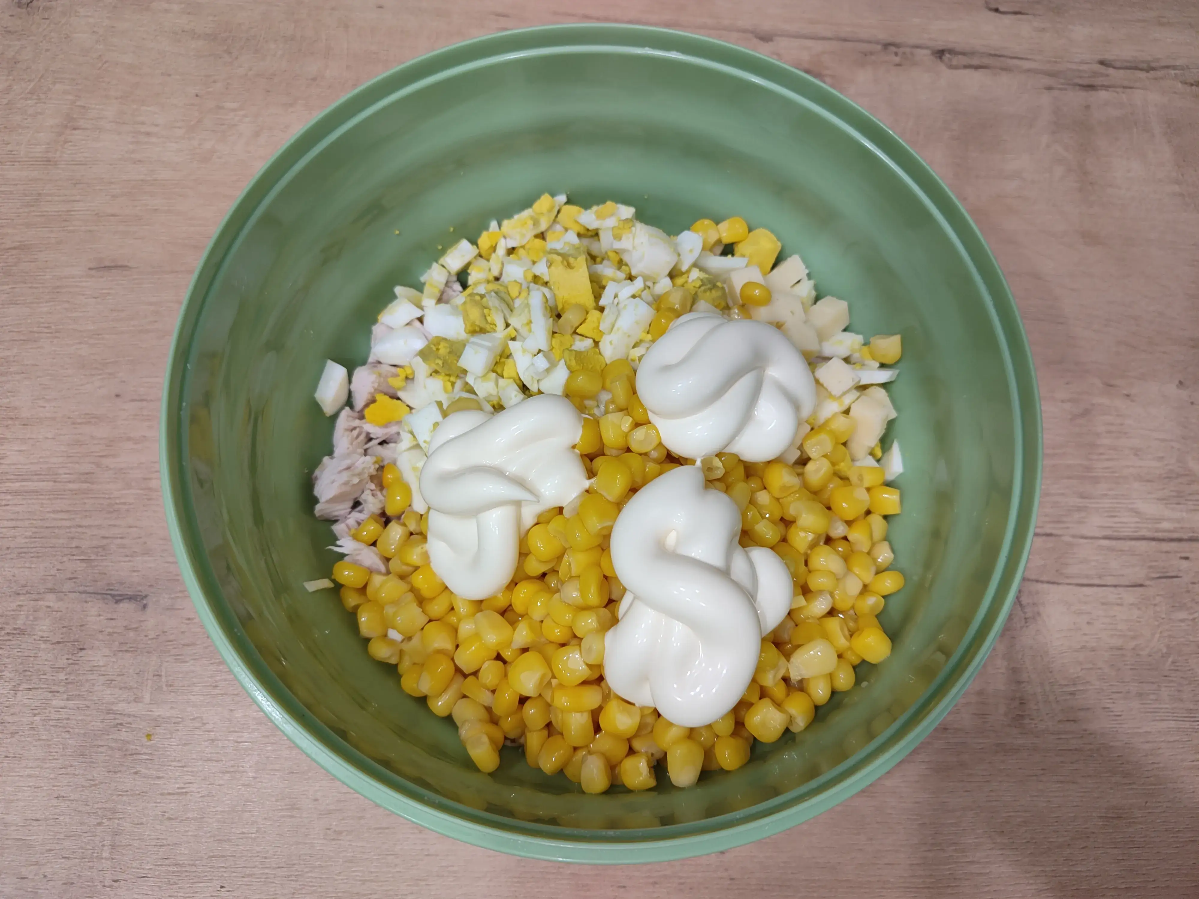 Салат «Счастливая подкова»: шаг 5