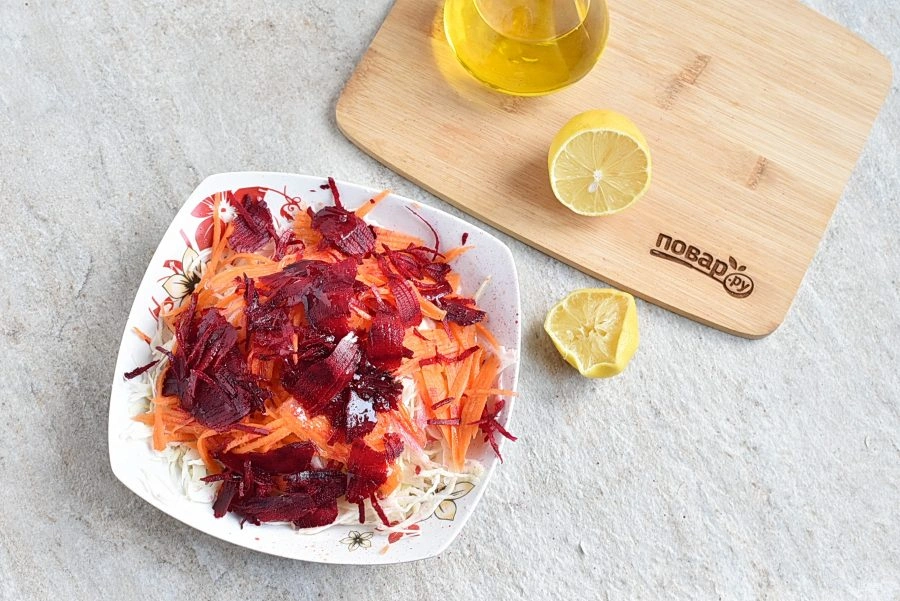 Шаг 5: Салат "Щетка"