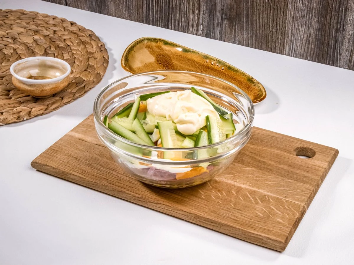 Шаг 5: Салат «Восточный» с кукурузой и огурцом