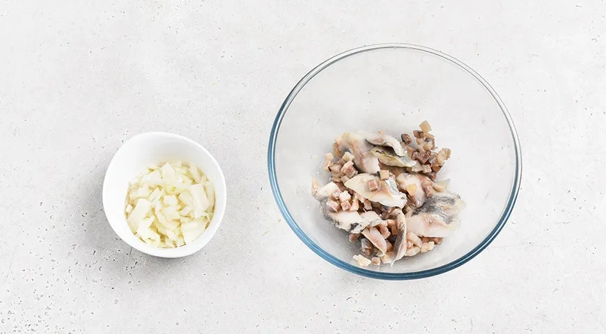 Селедка под шубой постная: шаг 5