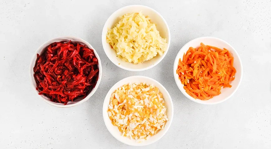 Селедка под зеленой шубой: шаг 5