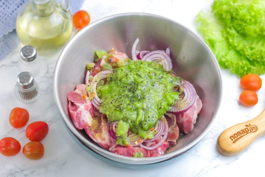 Шаг 5: Шашлык с киви