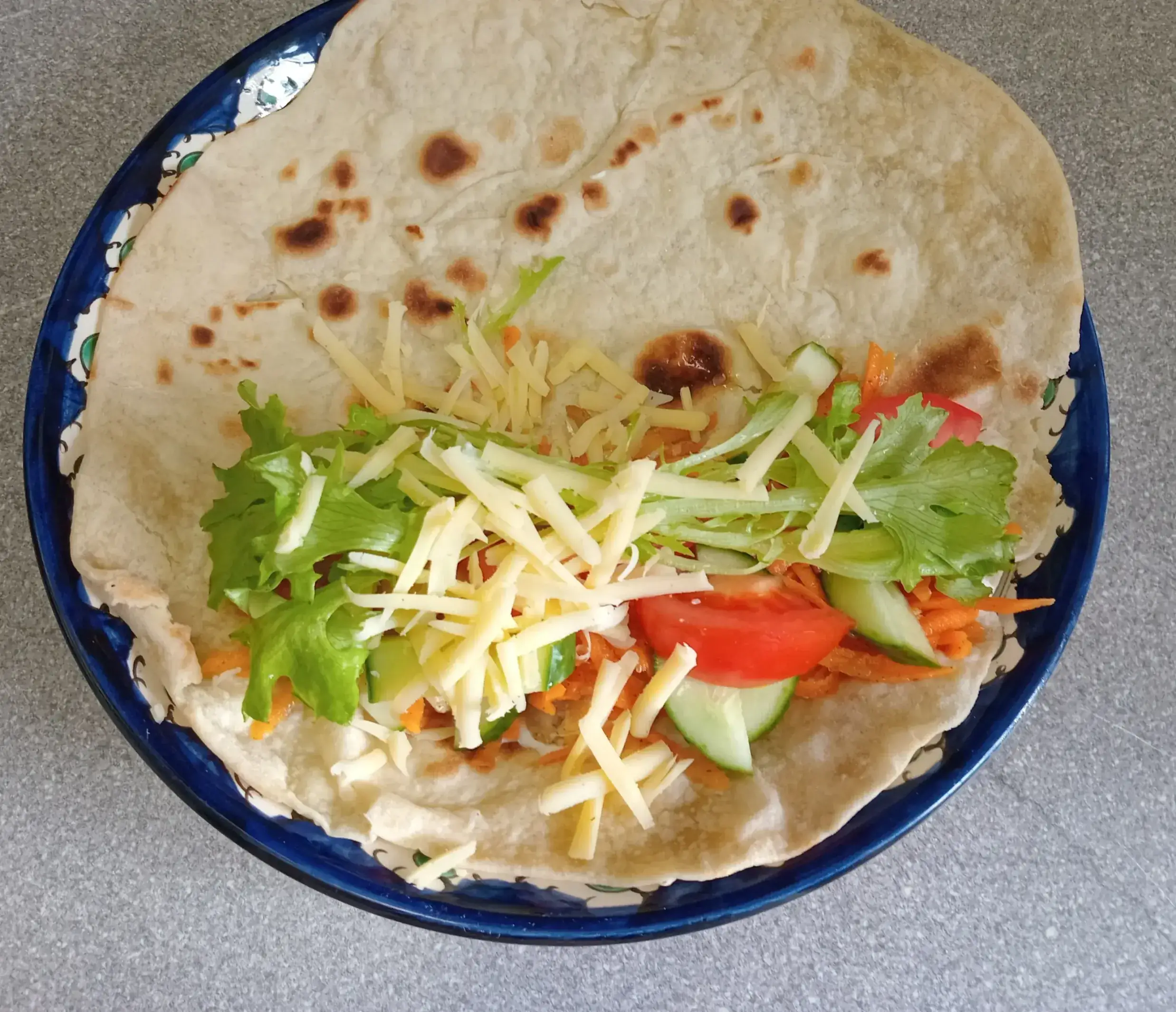 Шаурма с курицей и сыром: шаг 5