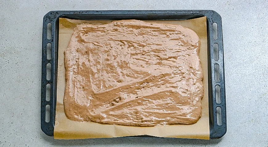 Шоколадное полено с фундуком: шаг 5