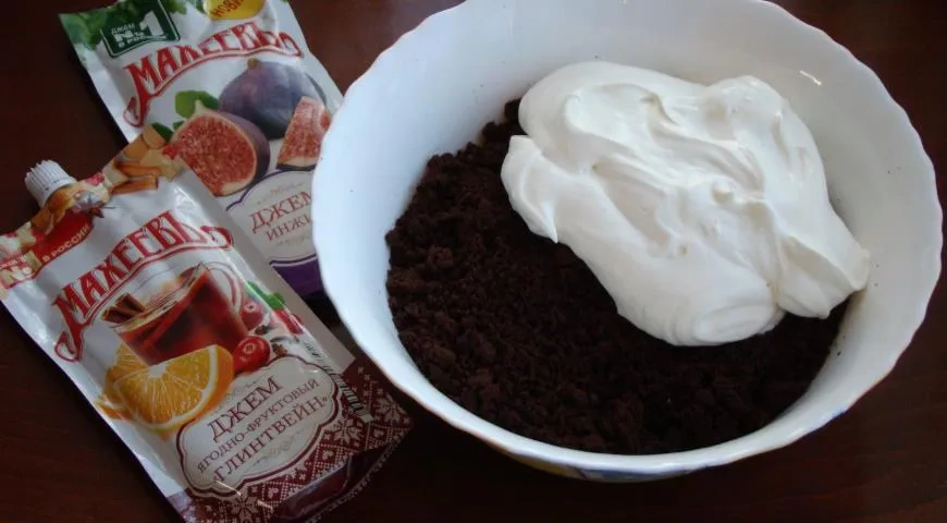 Шоколадные хинкали с джемом "Махеевъ" к 23 февраля: шаг 5