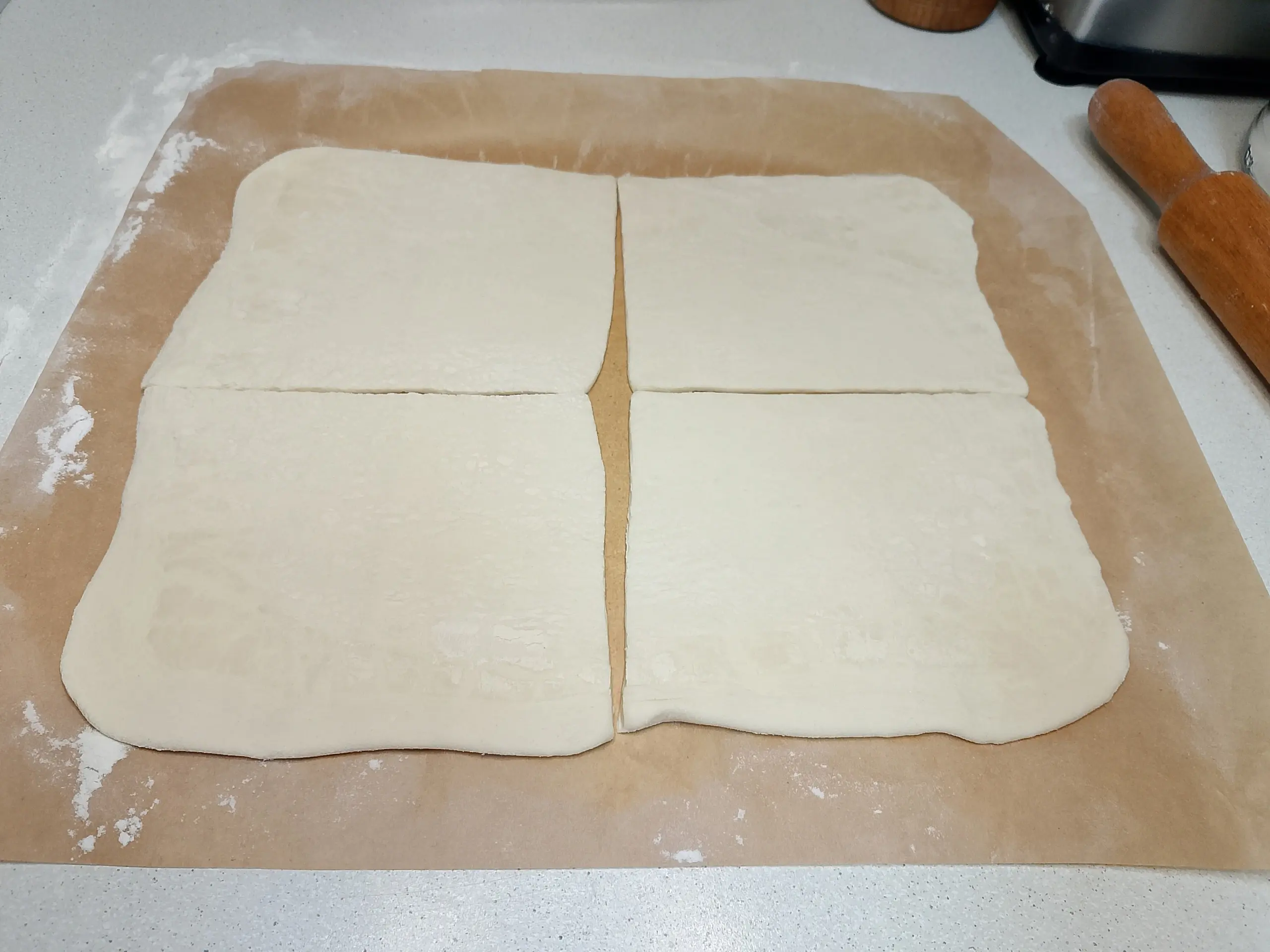 Шаг 5: Слойка с грибами и сыром