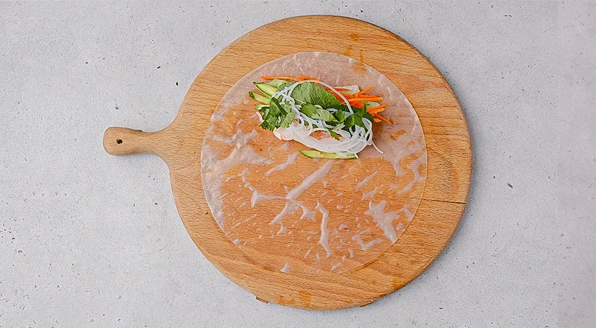 Спринг-роллы с креветками: шаг 5