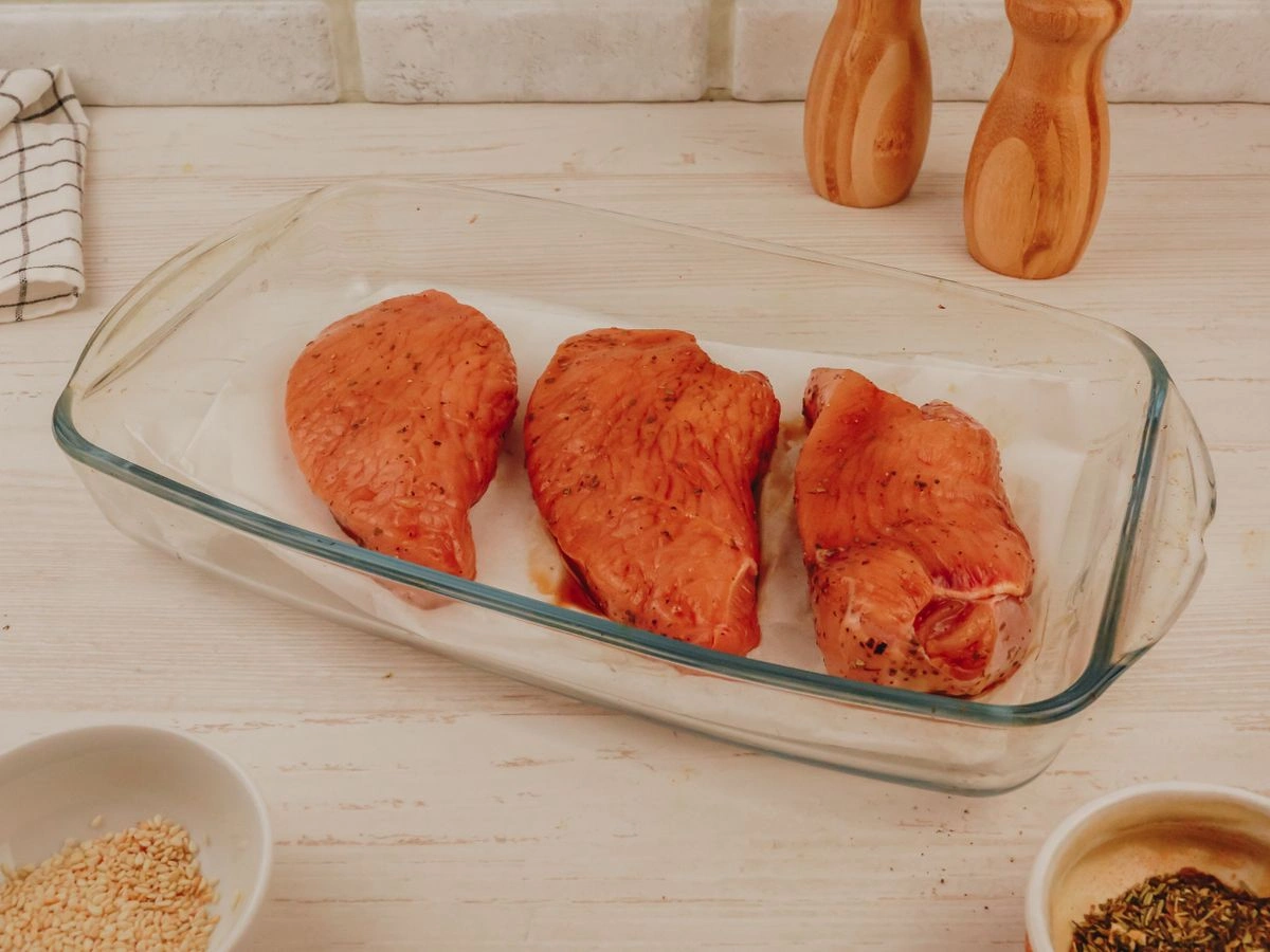 Шаг 5: Стейк из индейки в соусе терияки, запеченный в духовке