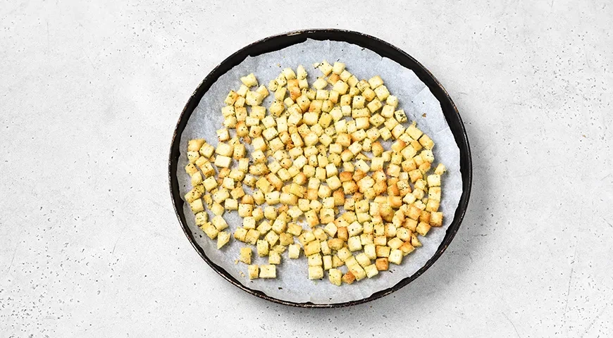 Сухарики для «Цезаря»: шаг 5