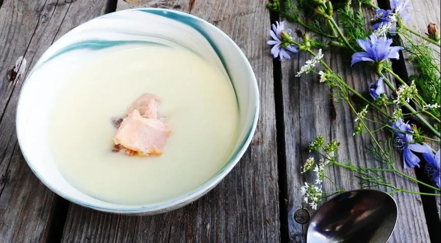 Суп-пюре из кабачка с лососем: шаг 5