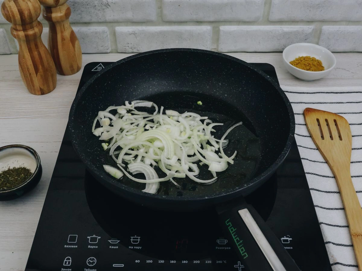 Шаг 5: Суп-пюре с нутом и карри