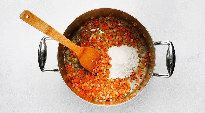 Сырный суп с ветчиной и беконом: шаг 5